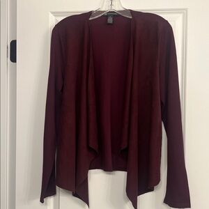 INC International Concepts Maroon Cardigan